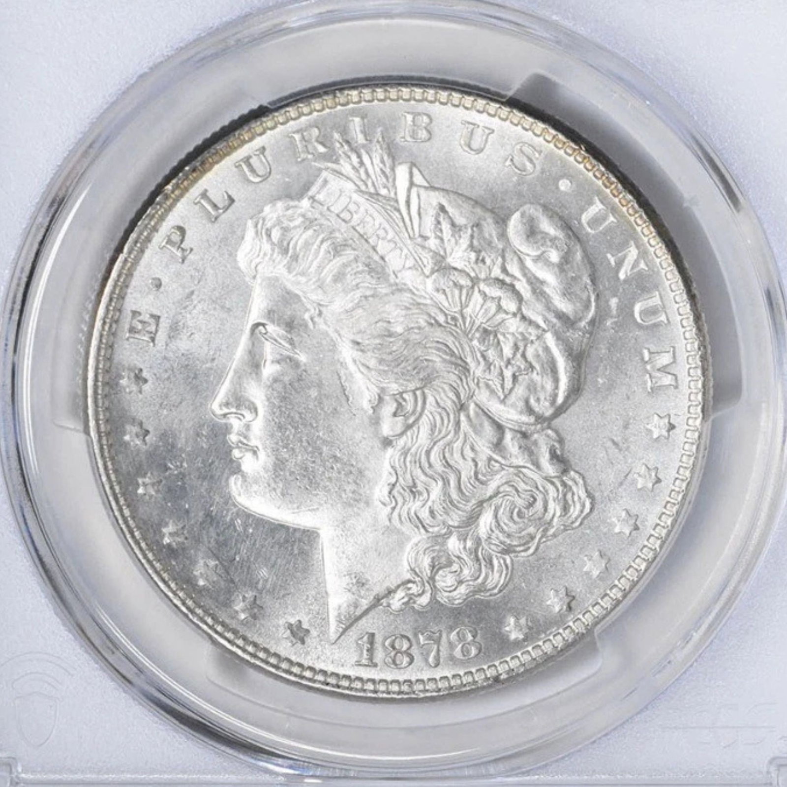 1878 MORGAN SILVER DOLLAR 7TF REVERSE - 2