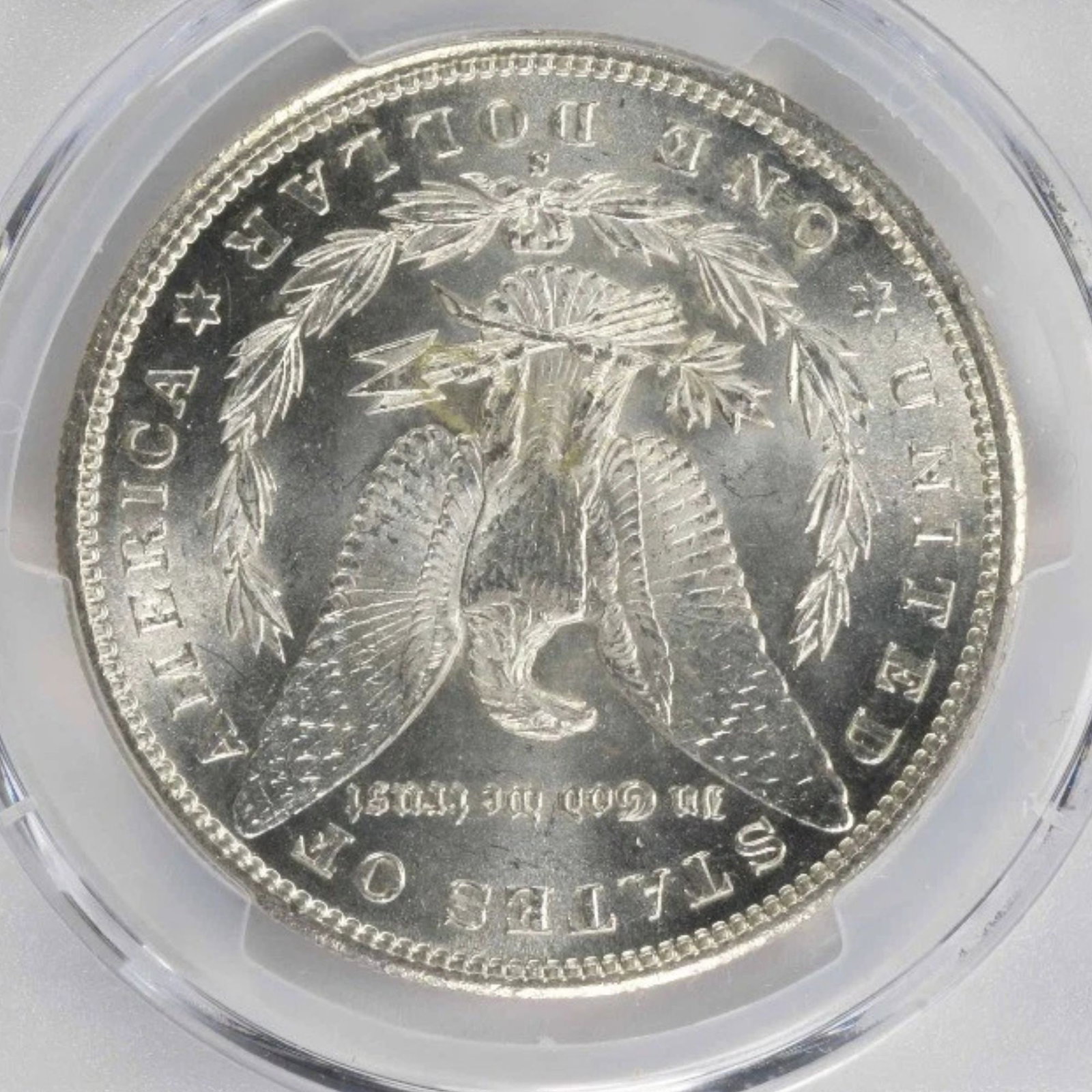 1897-S MORGAN SILVER DOLLAR: 1897-S Morgan Silver Dollar Year: 1897 Composition: 90% Silver, 10% Copper Denomination: $1 Country of Origin: United States Accessories: None Accessories Notice: When purchasing pre-owned goods,