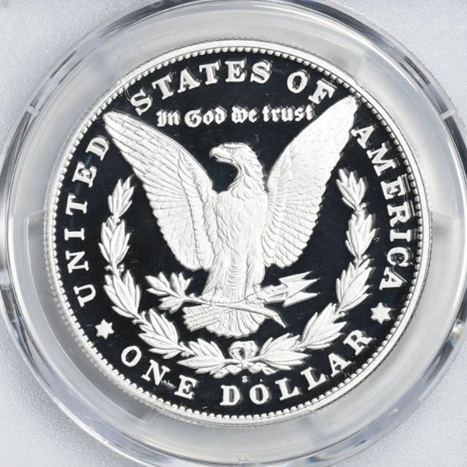 2023-S MORGAN SILVER DOLLAR OBVERSE: 2023-S Morgan Silver Dollar Obverse Year: 2023 Composition: Silver Denomination: $1 Country of Origin: United States Accessories: None Accessories Notice: When purchasing pre-owned goods, please