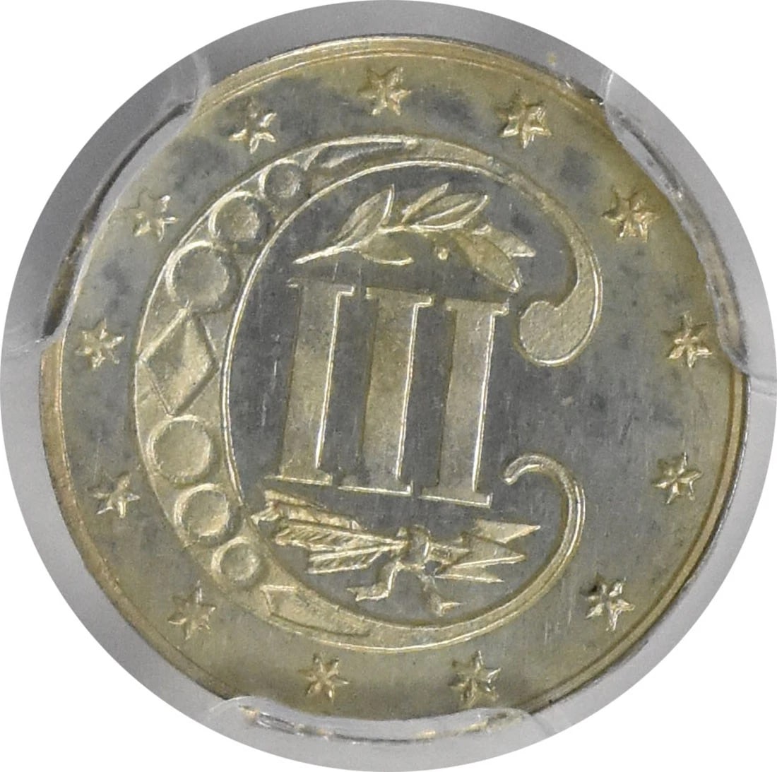 1869/8 THREE CENT SILVER - 2