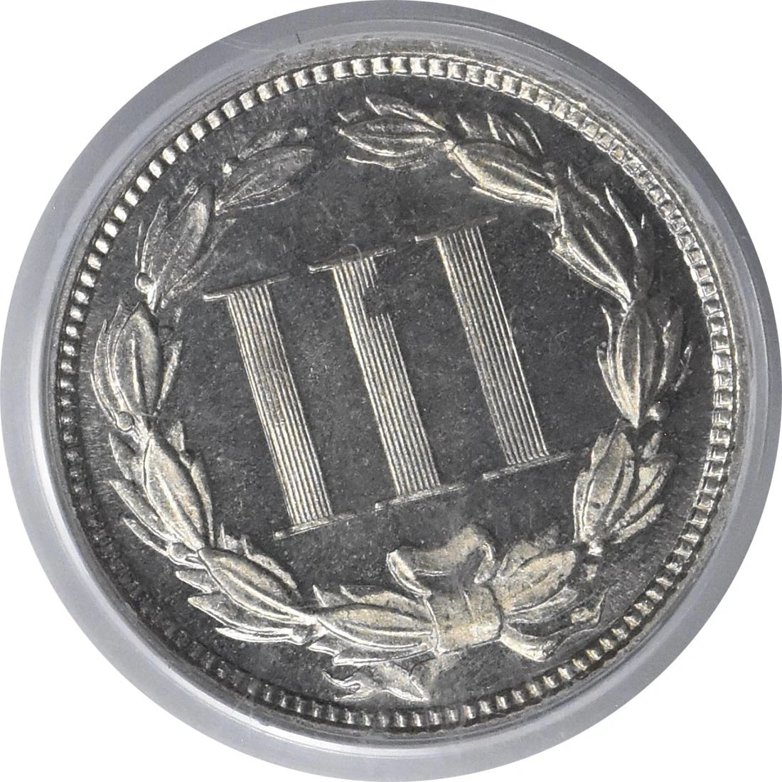 1873 THREE CENT NICKEL CLOSED - 2