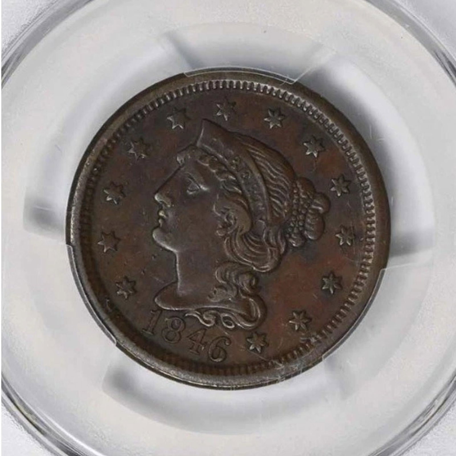 1846 LARGE CENT TALL DATE - 2