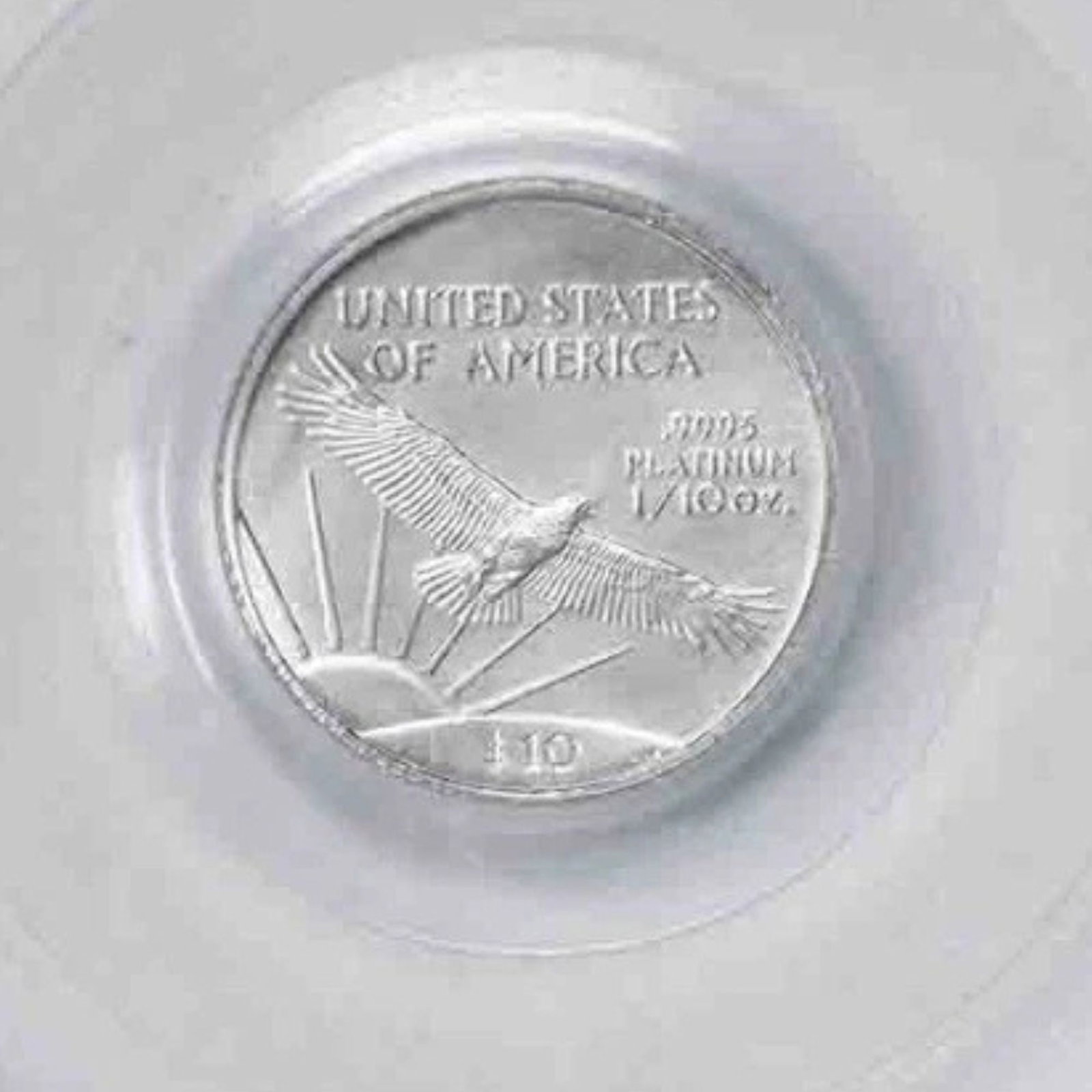 2008 $10 AMERICAN PLATINUM EAGLE: 2008 $10 American Platinum Eagle Year: 2008 Composition: 99.95% Platinum Denomination: Country of Origin: United States Accessories: None Accessories Notice: When purchasing pre-owned goods, please