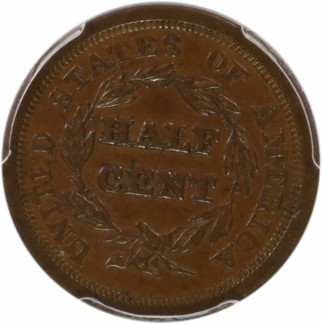 1850 HALF CENT - 2