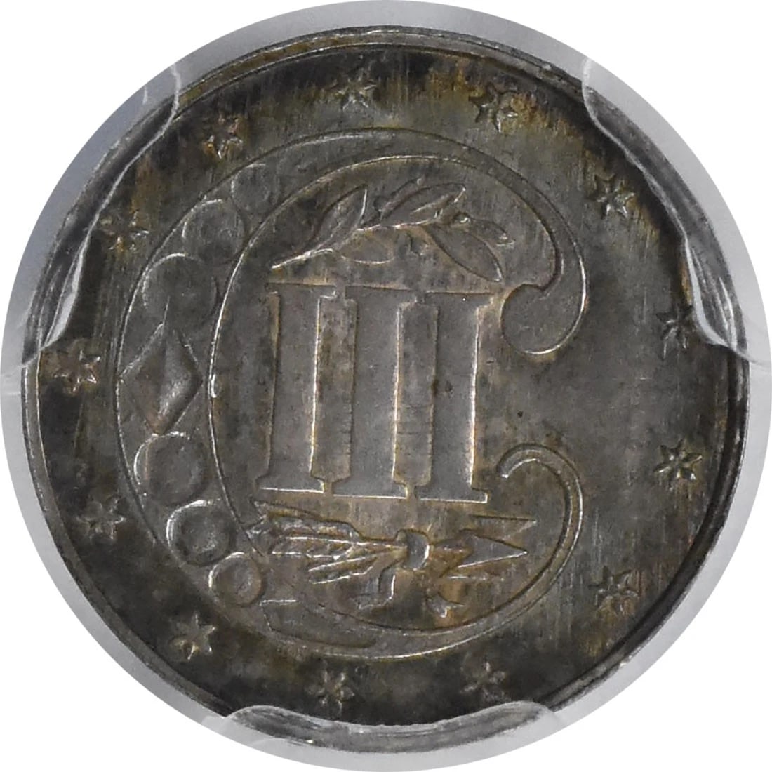 1862 THREE CENT SILVER - 2