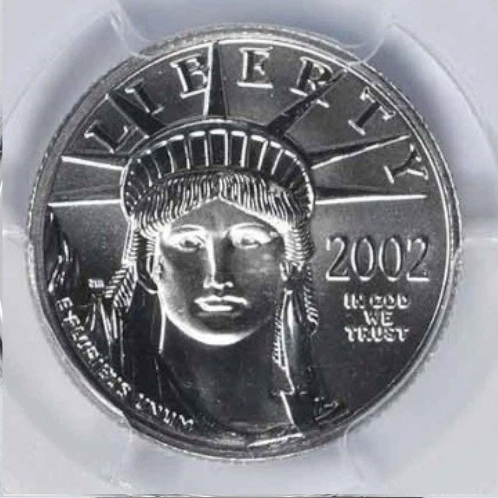 2002 $25 AMERICAN PLATINUM EAGLE: 2002 $25 American Platinum Eagle Year: 2002 Composition: 99.95% Platinum Denomination: Country of Origin: United States Accessories: None Accessories Notice: When purchasing pre-owned goods, please
