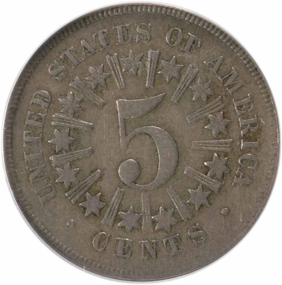 1866 SHIELD NICKEL - 2