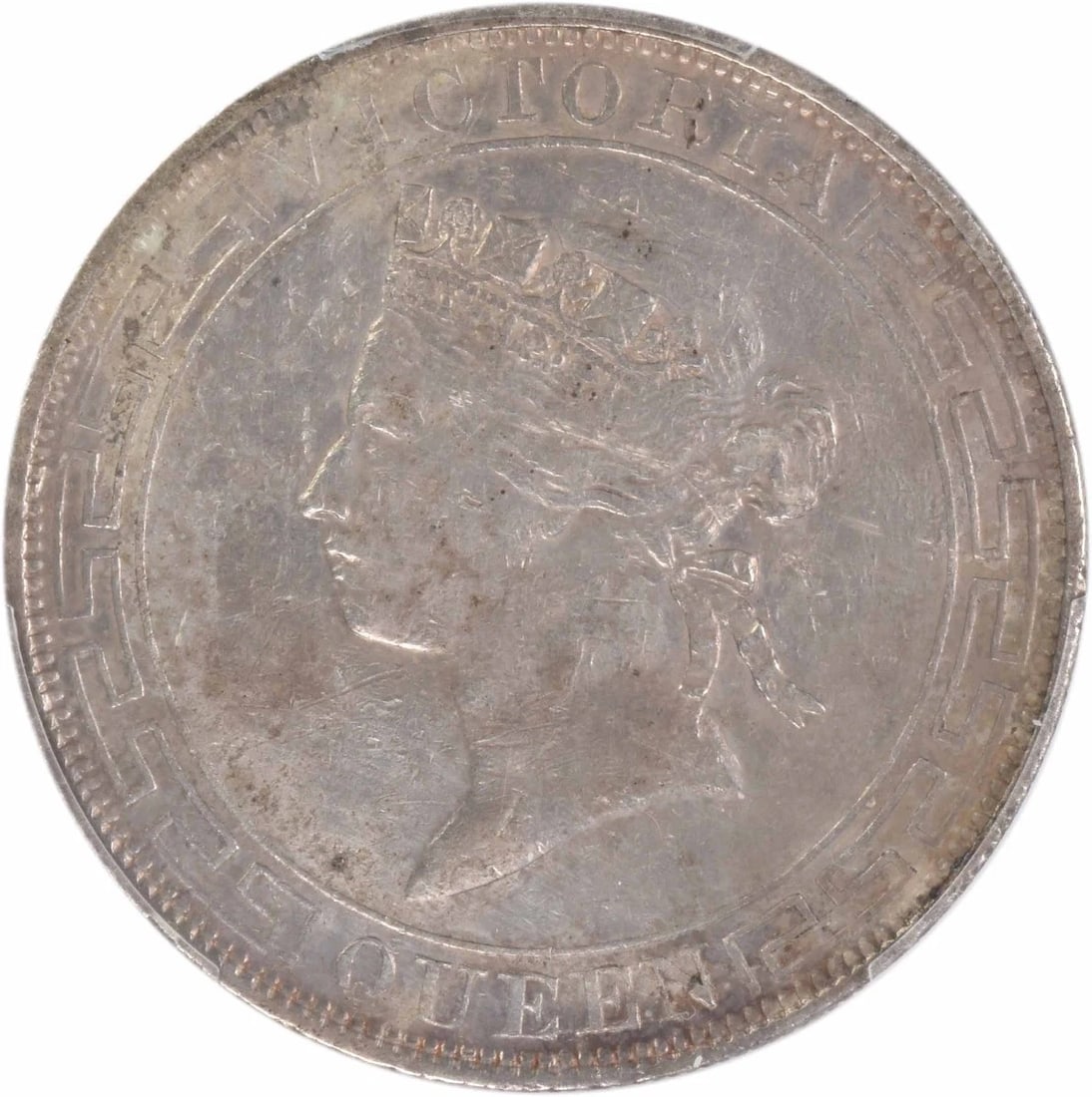 1868 HONG KONG $1 GENUINE (1 of 2)