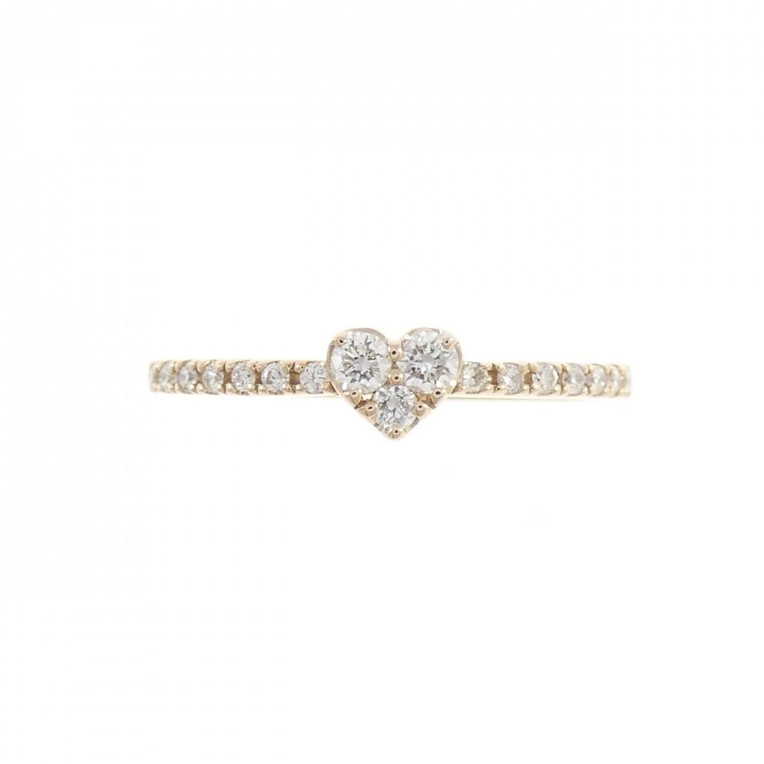 PONTE VECCHIO HEART RING: Ponte Vecchio Heart Ring Brand: Ponte Vecchio Type/Style: Ponte Vecchio Ring Material: K18 Pink Gold, Main Stone Natural Color: PINK GOLD Size: US5 3/4 Accessories: None Accessories Notice: When