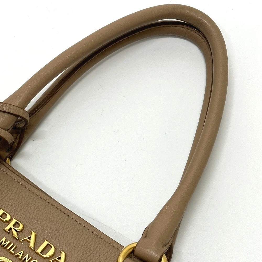 PRADA LOGO 2WAY HAND BAG - 5