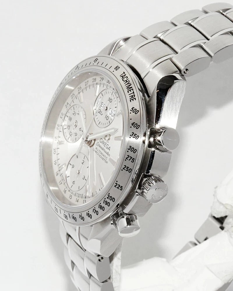 OMEGA WATCH SPEEDMASTER DATE AUTOMATIC CHRONOGRAPH SILVER - 2