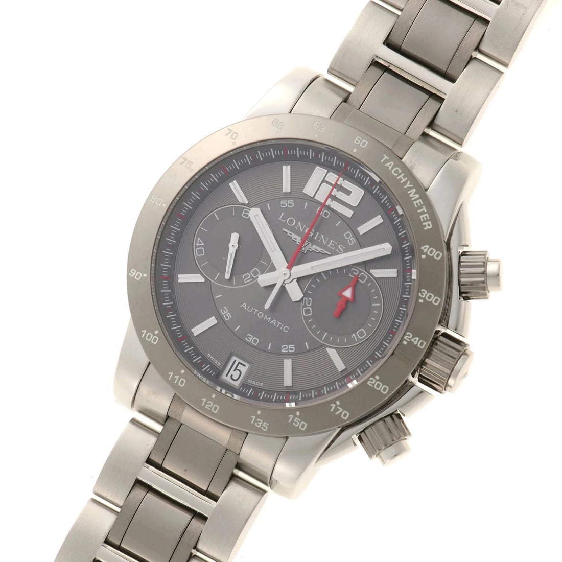 LONGINES WATCH CHRONOGRAPH GRAY AUTOMATIC DATE - 2
