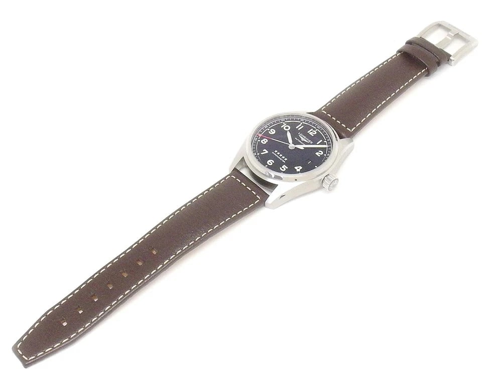LONGINES WATCH SS/LEATHER AUTOMATIC DATE BLACK - 2