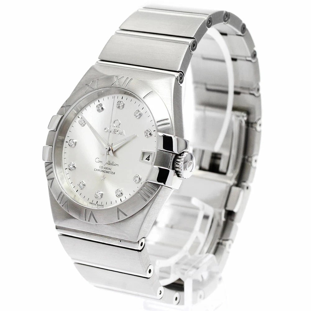 OMEGA WATCH CONSTELLATION DATE DIAMOND AUTOMATIC - 2