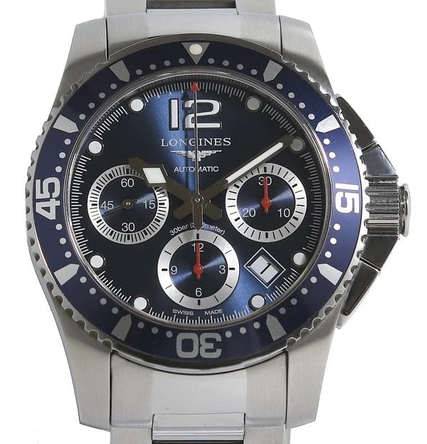 LONGINES WATCH HYDRO CONQUEST AUTOMATIC CHRONOGRAPH: LONGINES WATCH HYDRO CONQUEST AUTOMATIC CHRONOGRAPH Brand: LONGINES Type/Style: Wristwatch Material: SS Color: Dial Color NONE Size: Case size: 41mm Accessories: None Accessories Notice: When