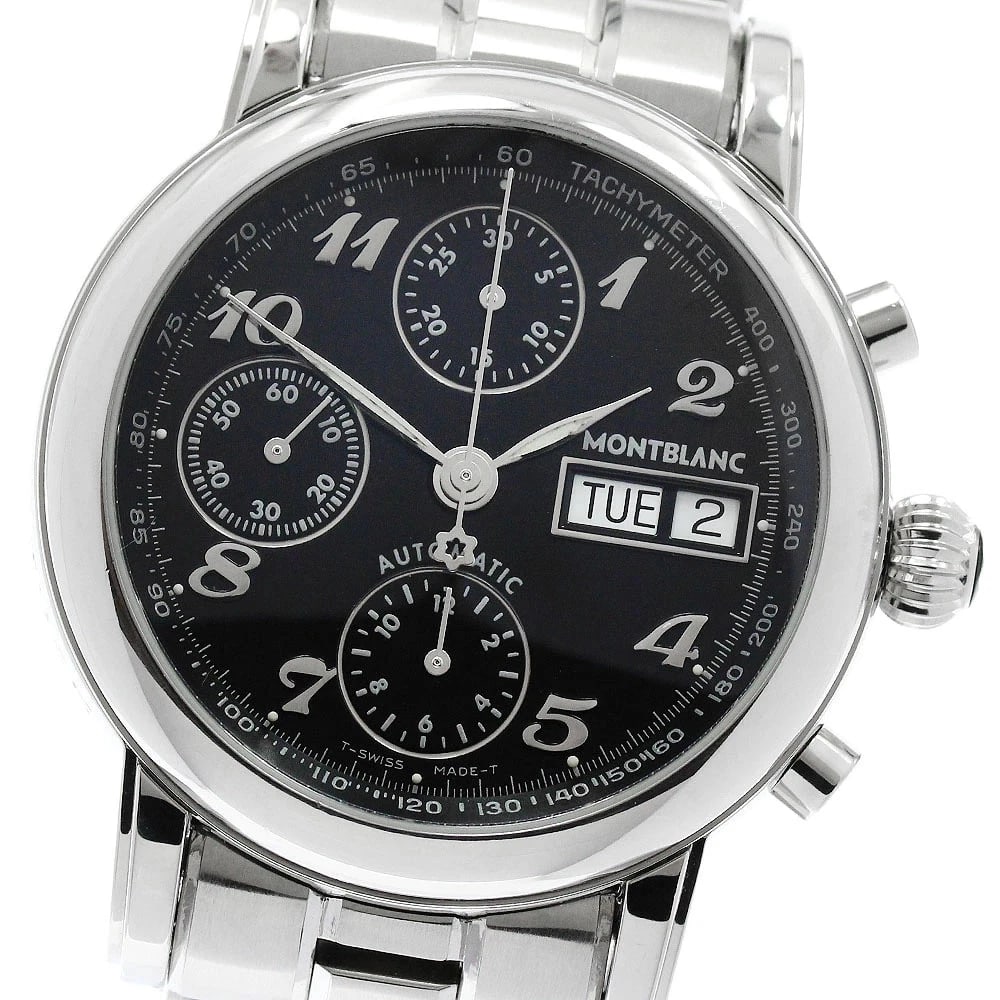 MONTBLANC WATCH CHRONOGRAPH DAY-DATE AUTOMATIC BLACK (1 of 4)