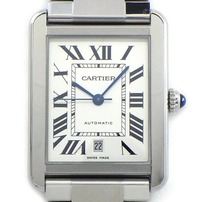 CARTIER WATCH TANK SOLO SILVER: CARTIER WATCH TANK SOLO SILVER Brand: CARTIER Type/Style: Wristwatch Material: SS Color: Dial Color SILVER Size: Case size: 31mm Wrist size: 18.5cm Accessories: None Accessories Notice: When