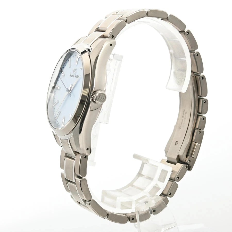 SEIKO WATCH DATE LIGHT BLUE TITANIUM - 2