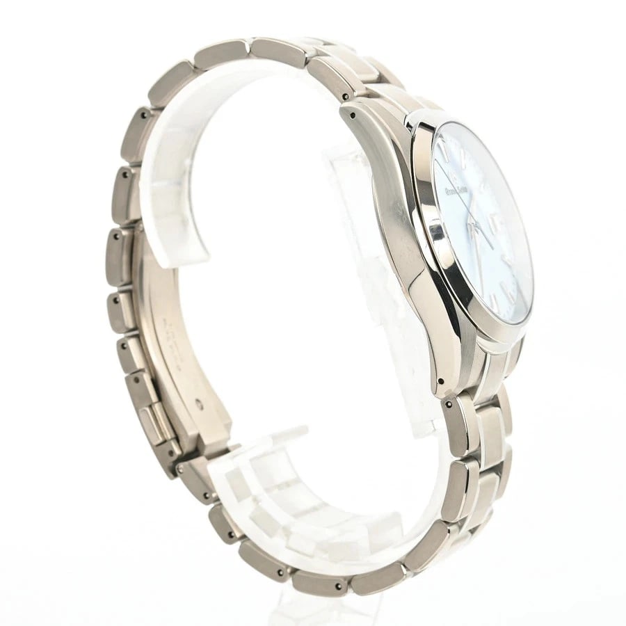 SEIKO WATCH DATE LIGHT BLUE TITANIUM - 3