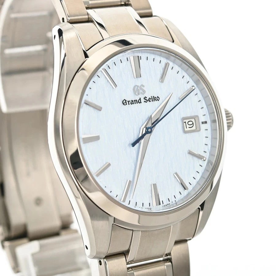 SEIKO WATCH DATE LIGHT BLUE TITANIUM - 4