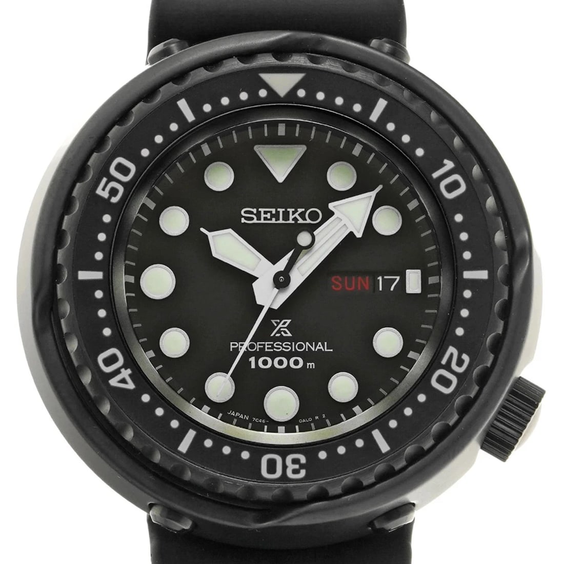 SEIKO WATCH PROSPEX QUARTZ DATE BLACK TITANIUM/CERAMIC: SEIKO WATCH PROSPEX QUARTZ DATE BLACK TITANIUM/CERAMIC Brand: SEIKO Type/Style: Wristwatch Material: Titanium/Ceramic Color: Dial Color BLACK Size: Case size: 49.4mm Wrist size: Approx. 13cm - 21.5cm