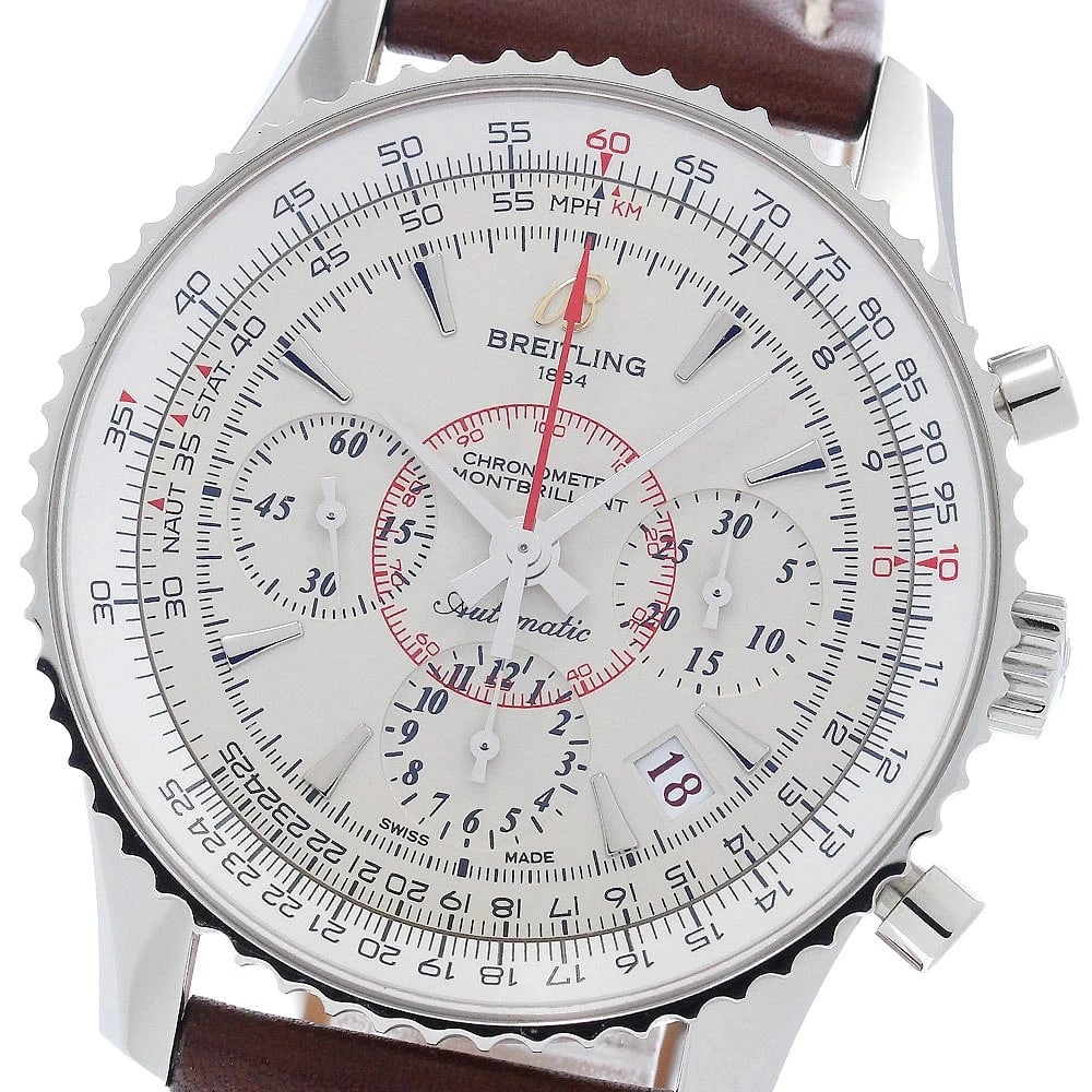 BREITLING WATCH NAVITIMER AUTOMATIC: BREITLING WATCH NAVITIMER AUTOMATIC Brand: BREITLING Type/Style: Wristwatch Material: SS Color: Dial Color NONE Size: Case size: 40mm Wrist size: Approx. 20cm Accessories: None Accessories Notice: