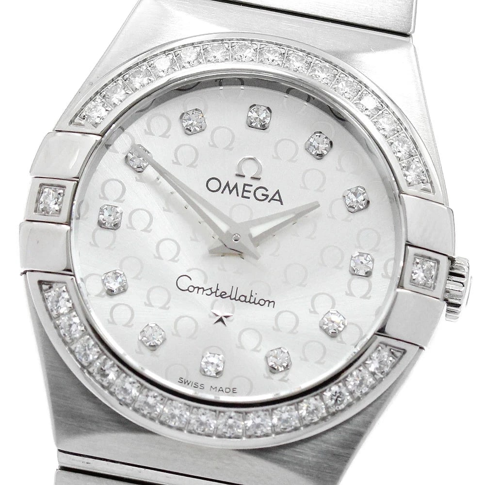 OMEGA WATCH CONSTELLATION DIAMOND QUARTZ: OMEGA WATCH CONSTELLATION DIAMOND QUARTZ Brand: OMEGA Type/Style: Wristwatch Material: SS Color: Dial Color NONE Size: Case size: 27mm Wrist size: Approx. 15cm Accessories: None Accessories Notice: