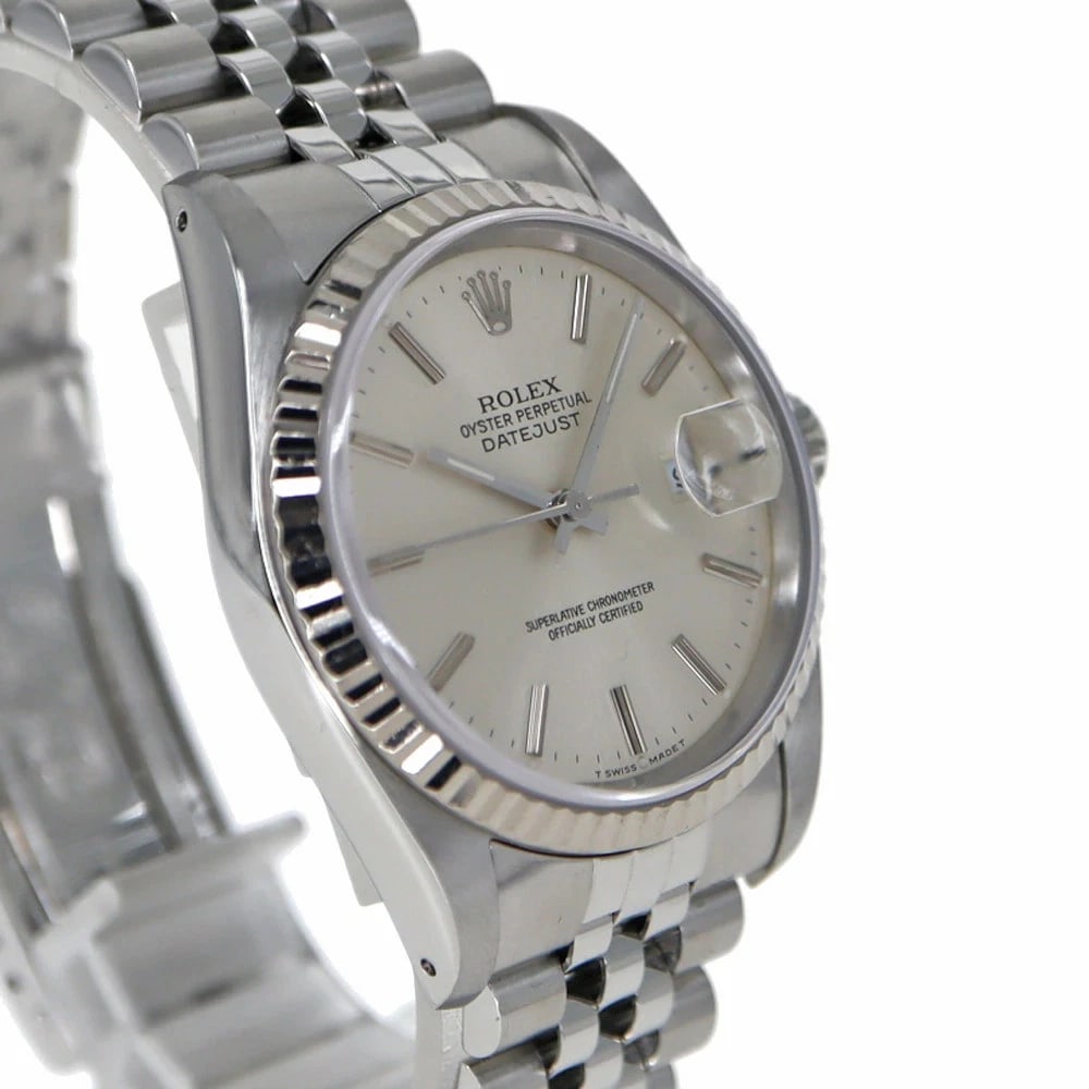 ROLEX DATEJUST SILVER WATCH - 2