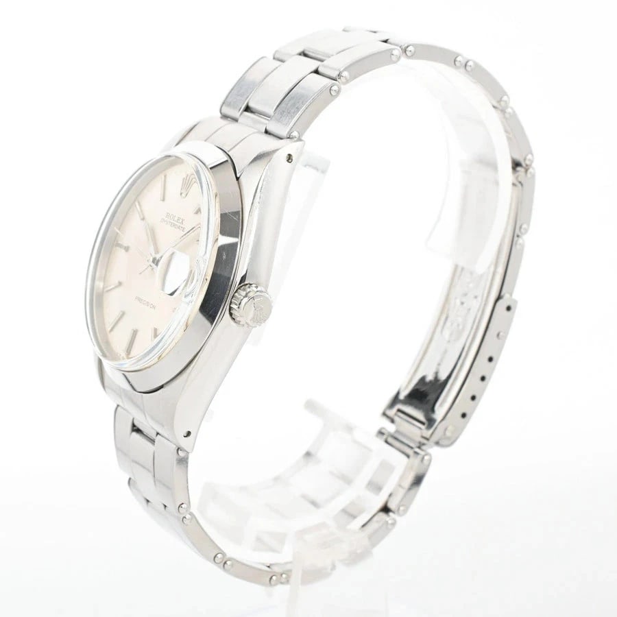 ROLEX OYSTERDATE SILVER WATCH - 2