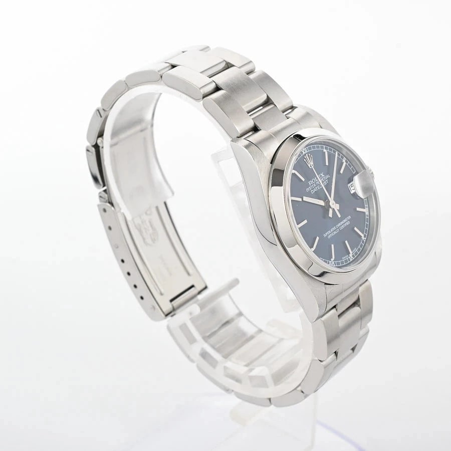 ROLEX DATEJUST BLUE WATCH - 3