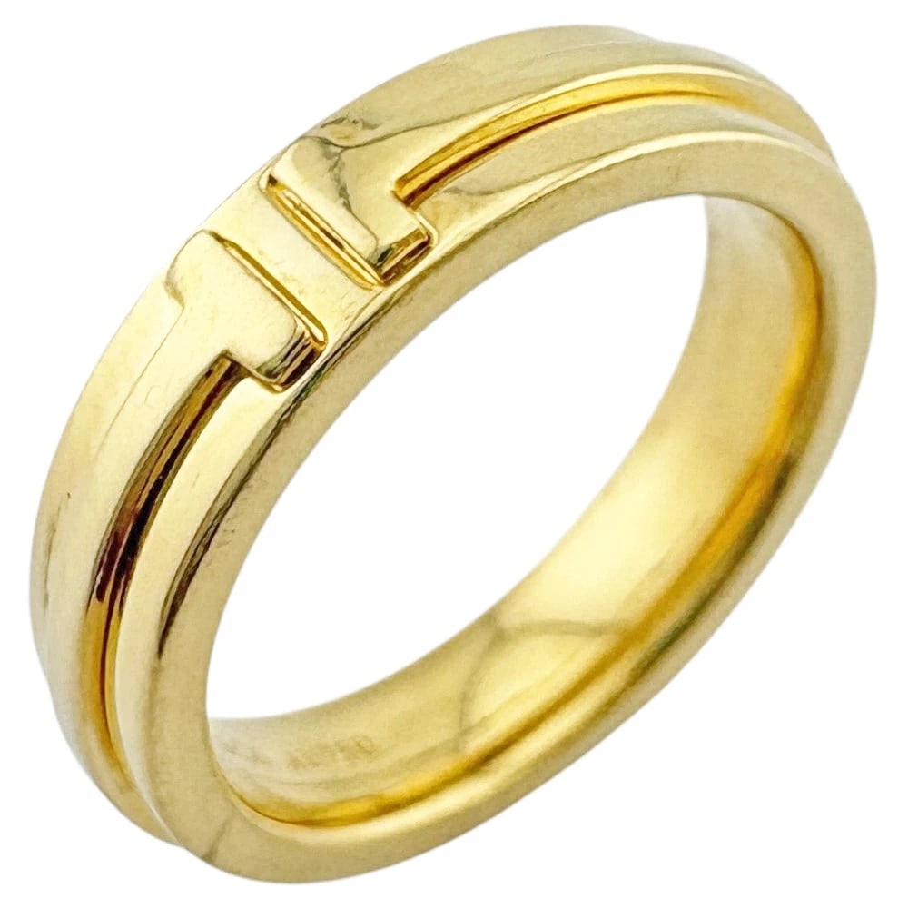 TIFFANY & CO. T NARROW RING 18K YELLOW GOLD (1 of 5)