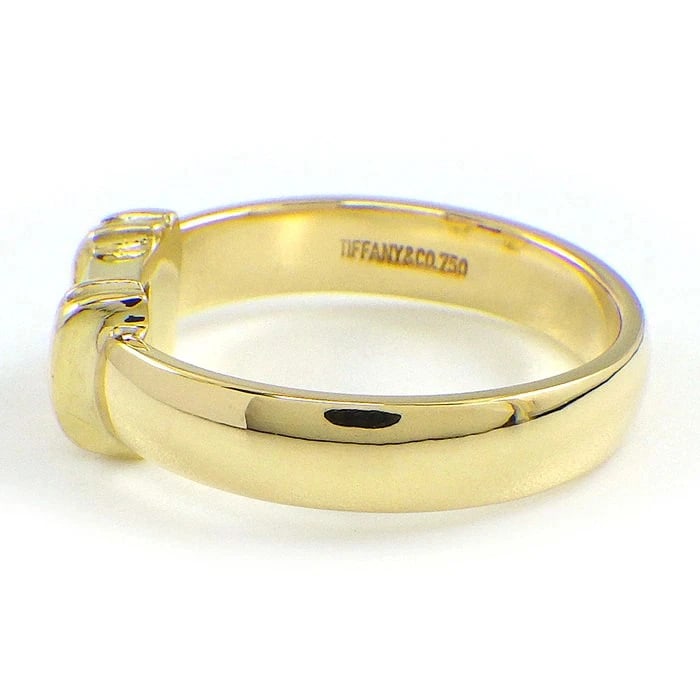 TIFFANY & CO. STACKING BAND RING RUBY K18YG - 2