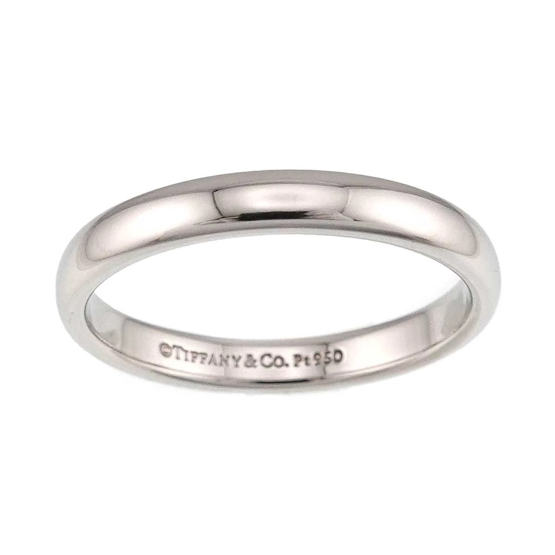 TIFFANY & CO. FOREVER RING PLATINUM: Tiffany & Co. Forever Ring Platinum Brand: Tiffany & Co. Type/Style: Ring Material: Pt950, Color: Silver Size: US 8 Accessories: None Accessories Notice: When purchasing pre-owned goods, p