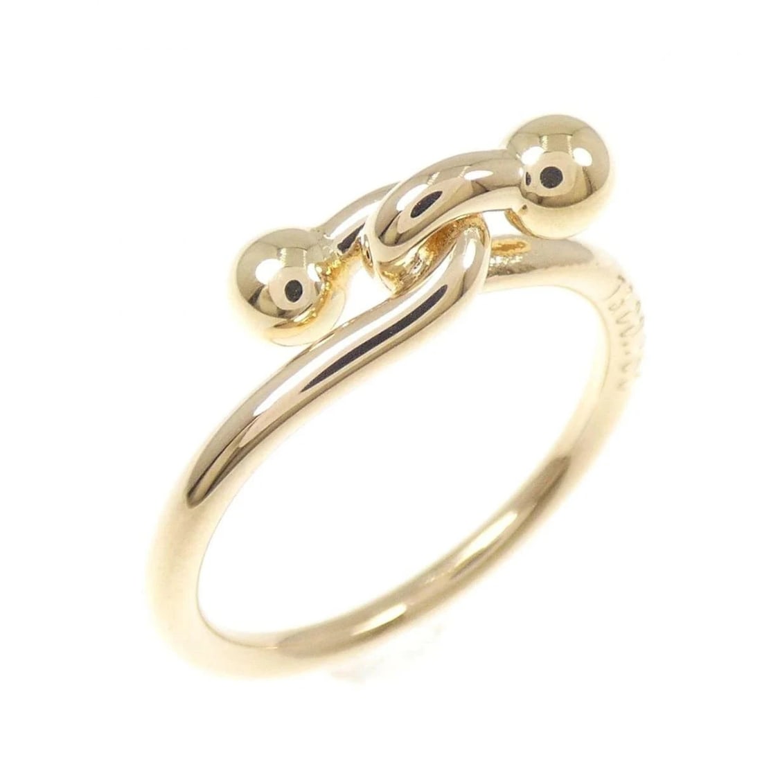 TIFFANY HOOK RING 750 YELLOW GOLD: Tiffany Hook Ring 750 Yellow Gold Brand: Tiffany & Co. Type/Style: Ring Material: 750 Yellow Gold, Color: Yellow Gold Size: US 6 Accessories: None Accessories Notice: When purchasing pre-owned goods,