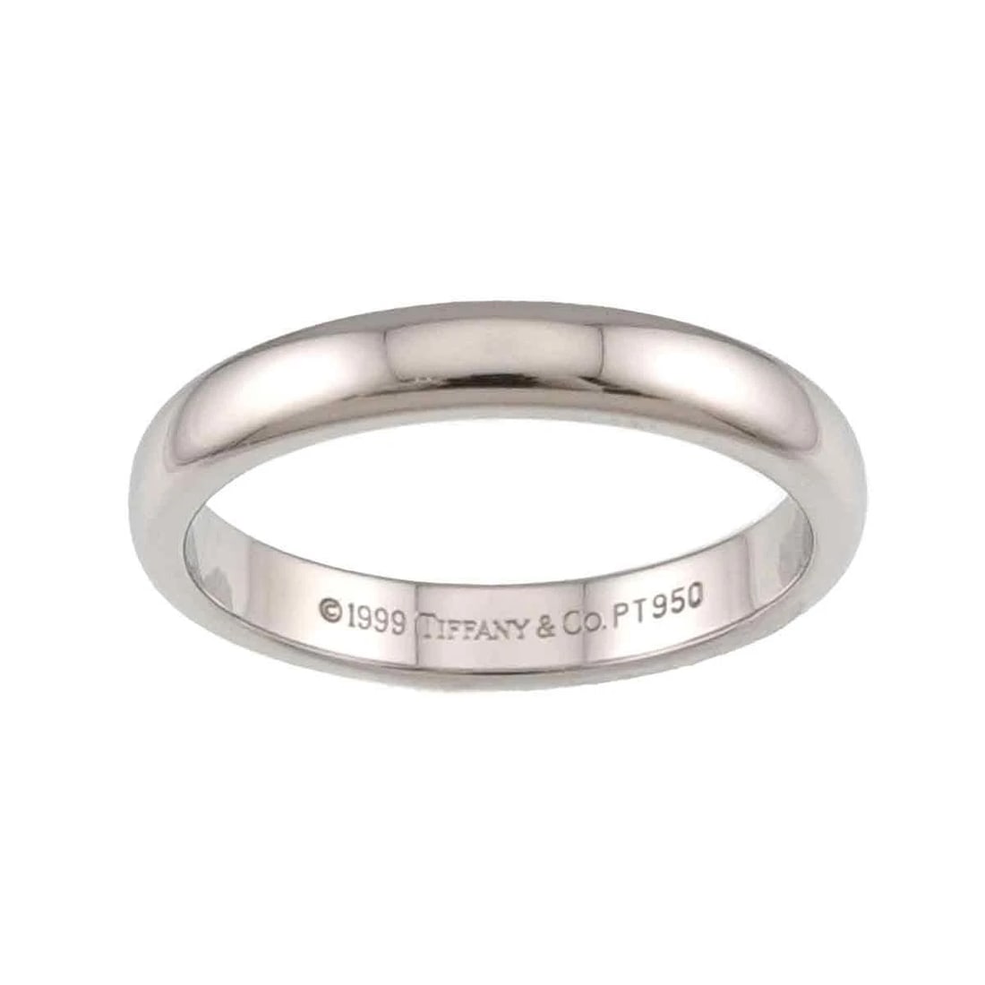 TIFFANY & CO. FOREVER PLATINUM RING: Tiffany & Co. Forever Platinum Ring Brand: Tiffany & Co. Type/Style: Ring Material: PT950, Color: Silver Size: US 5.5 Accessories: None Accessories Notice: When purchasing pre-owned goods,