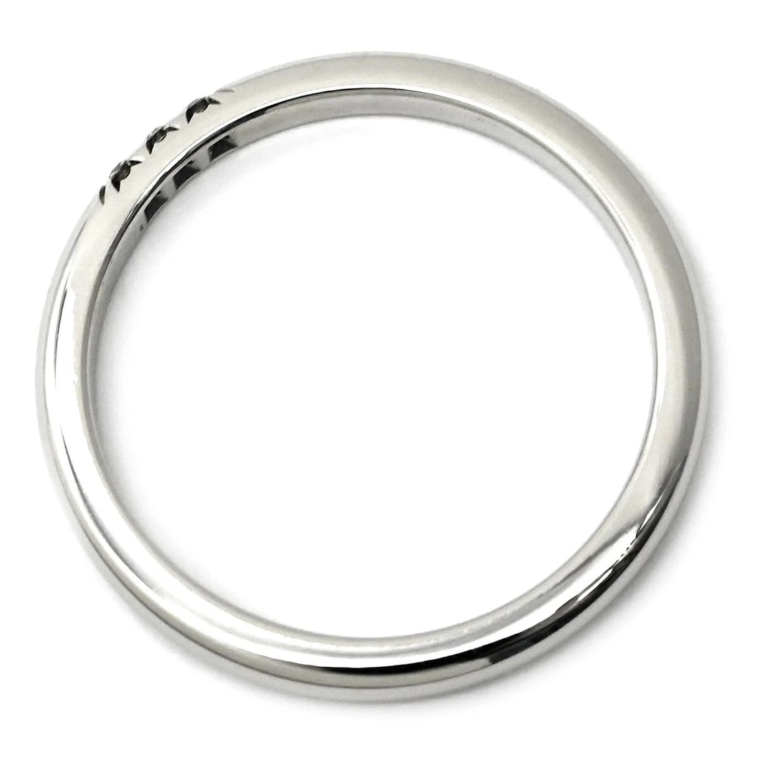 TIFFANY & CO. FOREVER THREE DIAMOND BAND RING: Tiffany & Co. Forever Three Diamond Band Ring Brand: Tiffany & Co. Type/Style: Ring Material: Pt950, Color: silver Size: US 6.5 Accessories: None Accessories Notice: When purchasing pre-ow