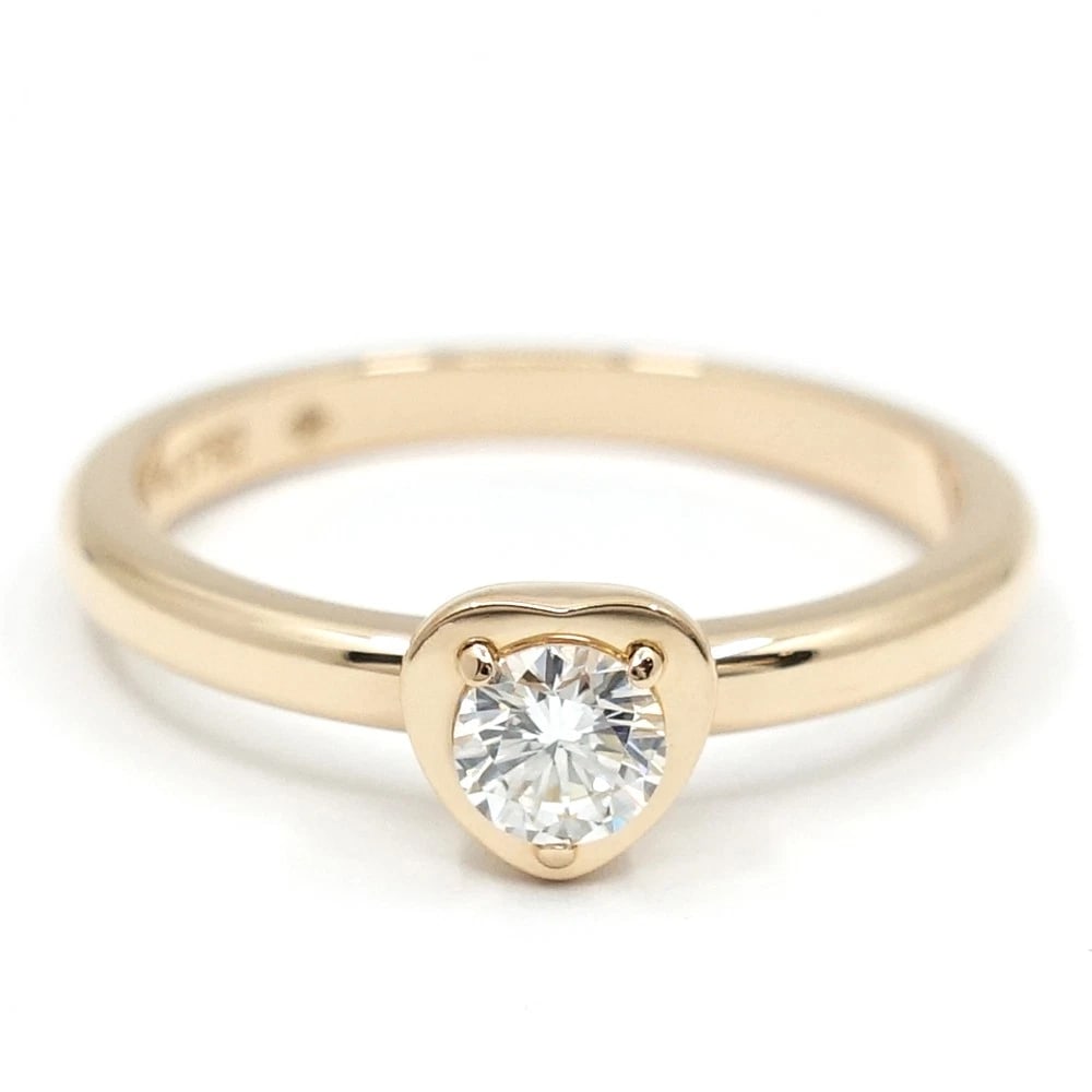 CARTIER DIAMANT LEGER HEART RING 18K PINK GOLD: Cartier Diamant Leger Heart Ring 18K Pink Gold Brand: Cartier Type/Style: Ring Material: 18K Pink Gold, Main Stone Natural Color: Pink Gold Size: US 4.5 Accessories: None Accessories Notice: When