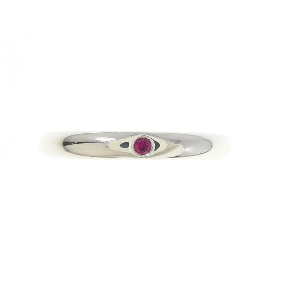 TIFFANY BAND RING 925 SILVER RUBY - 2