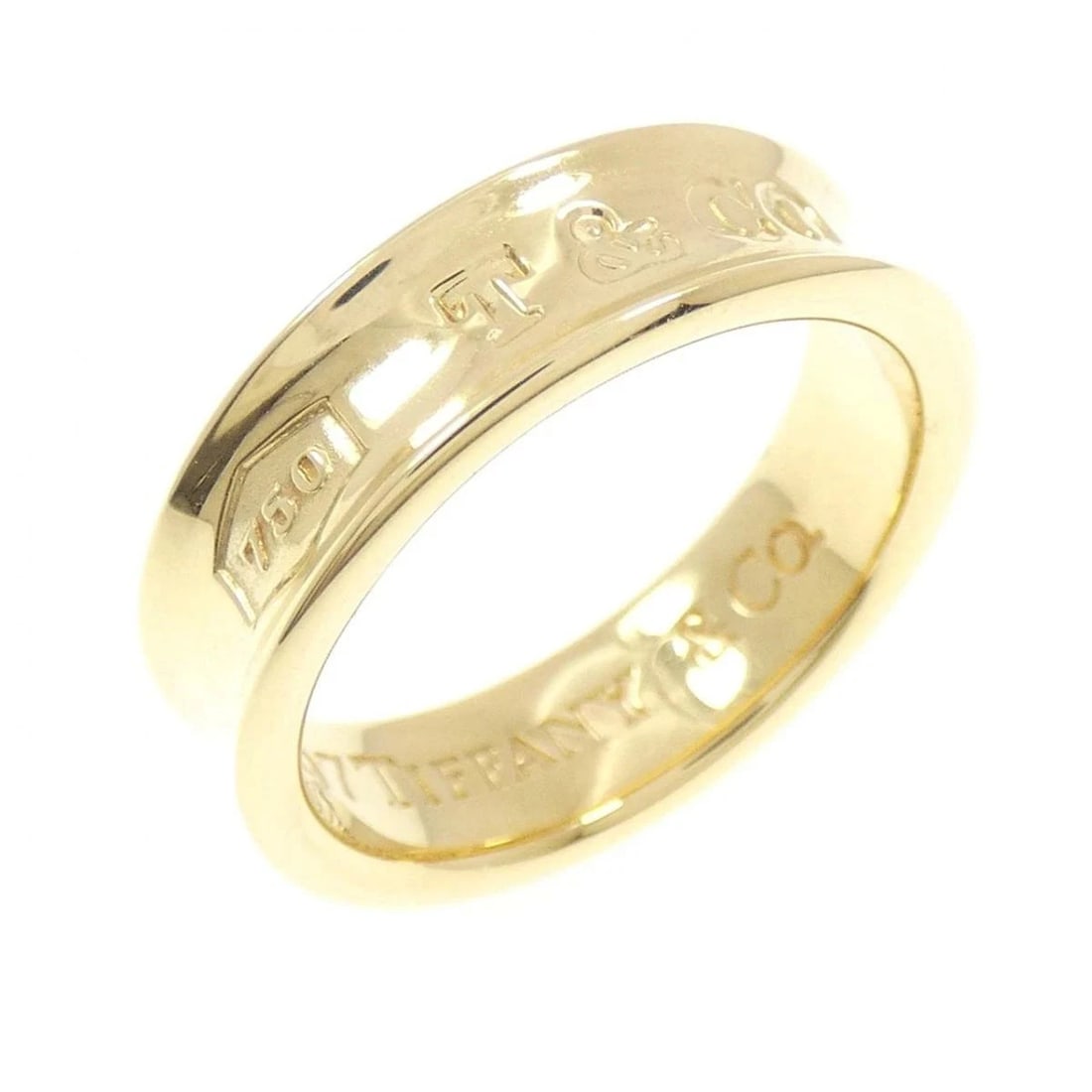 TIFFANY YELLOW GOLD RING: Tiffany Yellow Gold Ring Brand: Tiffany & Co. Type/Style: Ring Material: 750 Yellow Gold, Color: YG Size: US 7.5 Accessories: None Accessories Notice: When purchasing pre-owned goods, please refer to