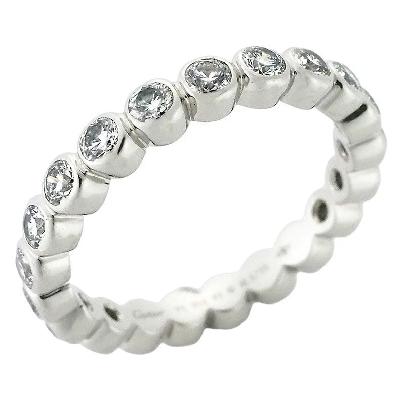 CARTIER BRODERIE DE WEDDING FULL ETERNITY RING: Cartier Broderie de Wedding Full Eternity Ring Brand: Cartier Type/Style: Ring Material: Pt950 Platinum, Color: Size: US 5 Accessories: None Accessories Notice: When purchasing pre-owned goods,