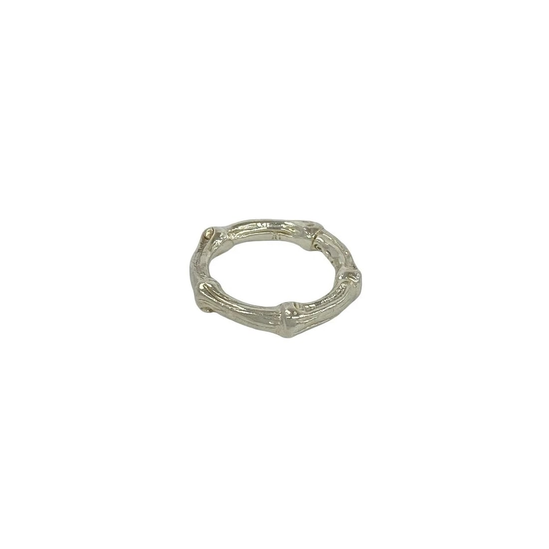 TIFFANY & CO. BAMBOO RING: Tiffany & Co. Bamboo Ring Brand: Tiffany & Co. Type/Style: Ring Material: Sterling Silver 925, Color: SV Size: Accessories: None Accessories Notice: When purchasing pre-owned goods, please refer to