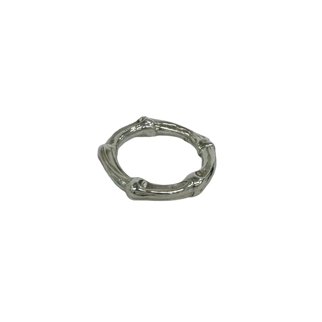 TIFFANY & CO. BAMBOO SILVER 925 RING: Tiffany & Co. Bamboo Silver 925 Ring Brand: Tiffany & Co. Type/Style: Ring Material: Silver 925, Color: SV Size: US 6.5 Accessories: None Accessories Notice: When purchasing pre-owned goods, please