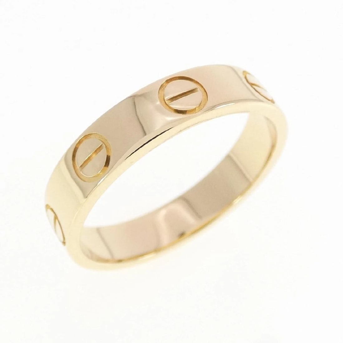 CARTIER MINI LOVE RING 18K YELLOW GOLD: Cartier Mini Love Ring 18K Yellow Gold Brand: Cartier Type/Style: Ring Material: 18K Yellow Gold, Color: YG Size: US 4 Accessories: None Accessories Notice: When purchasing pre-owned goods, please