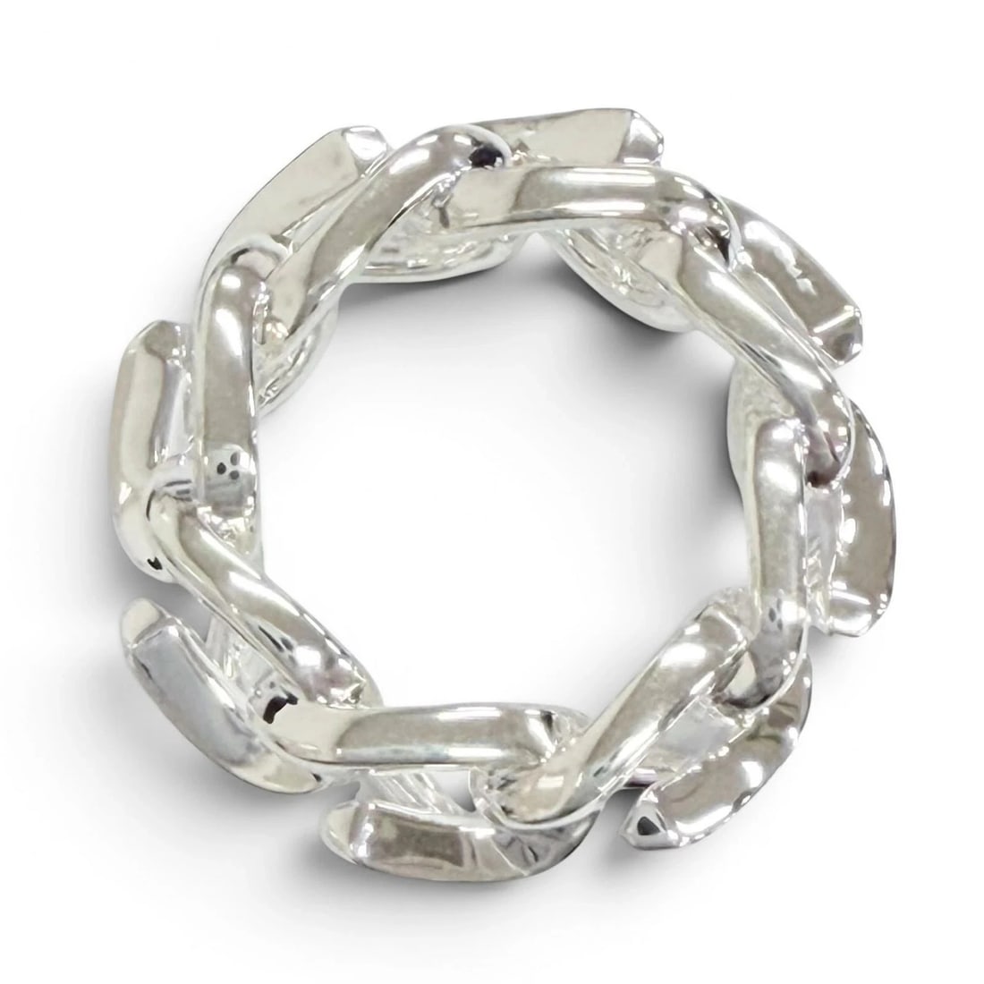 TIFFANY & CO. FORGE SILVER RING - 2