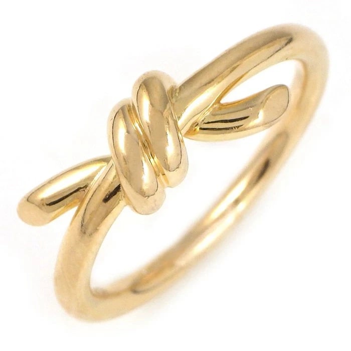 TIFFANY & CO. KNOT RING DESIGN JEWELRY GIFT: Tiffany & Co. Knot Ring Design Jewelry Gift Brand: Tiffany & Co. Type/Style: Ring Material: Pink Gold, Color: PG Size: US 5.5 Accessories: None Accessories Notice: When purchasing pre-owne