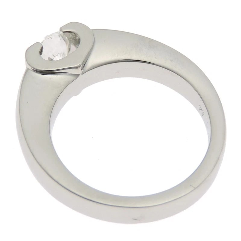 CARTIER C DE SOLITAIRE RING PLATINUM - 3