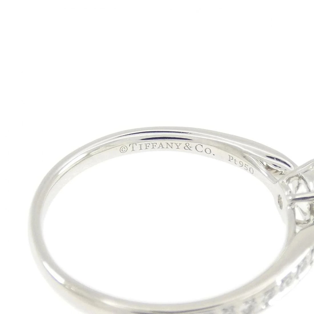 TIFFANY HARMONY PLATINUM DIAMOND RING - 4