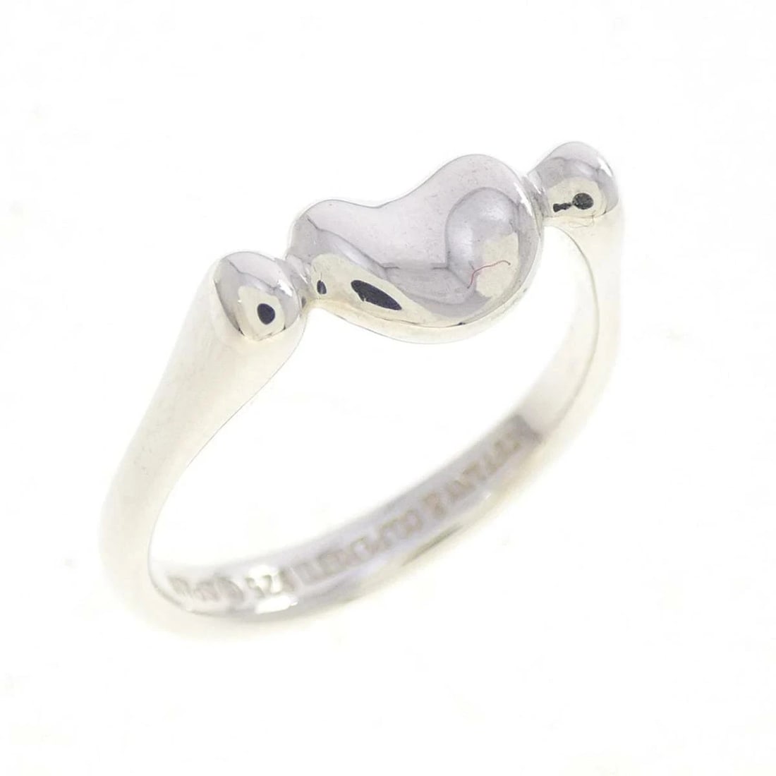 TIFFANY BEAN RING 925 SILVER POLISHED: Tiffany Bean Ring 925 Silver Polished Brand: Tiffany & Co. Type/Style: Ring Material: 925 Sterling Silver, Color: SV Size: US 7 Accessories: None Accessories Notice: When purchasing pre-ow