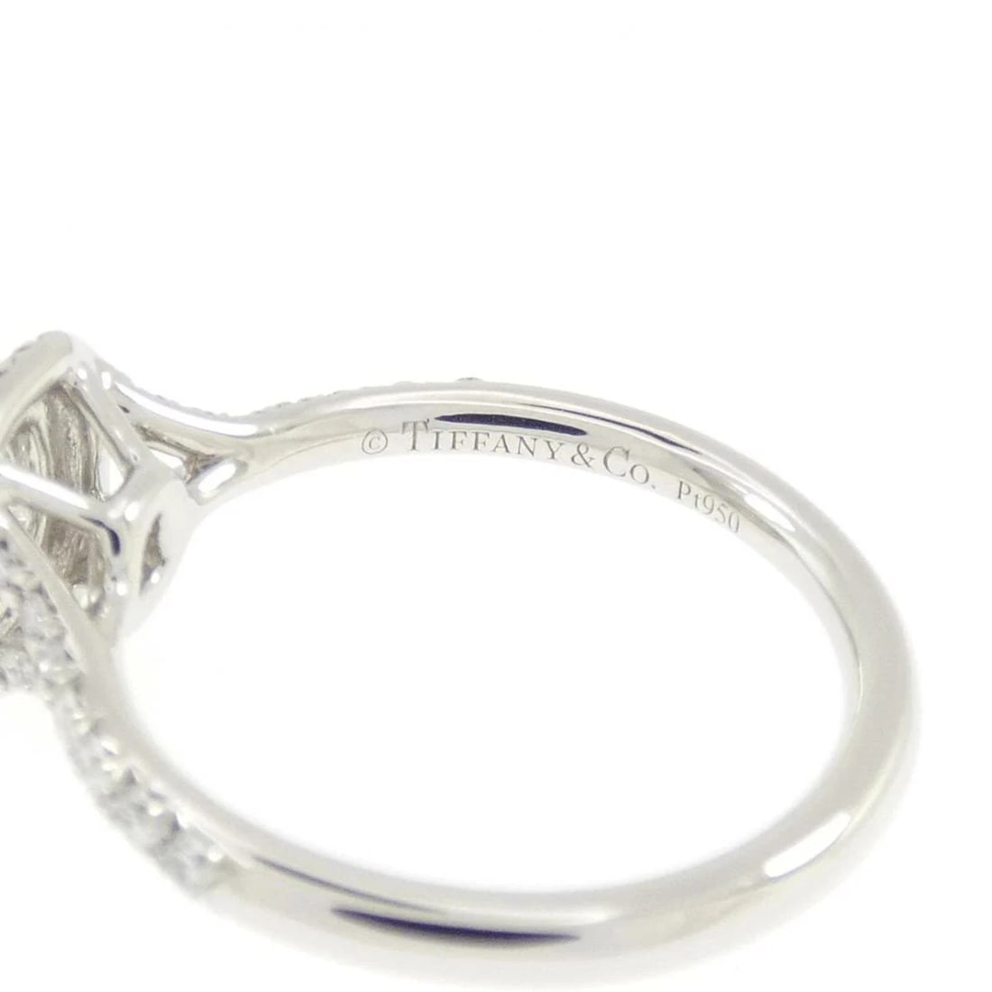 TIFFANY SOLESTE PLATINUM RING - 4