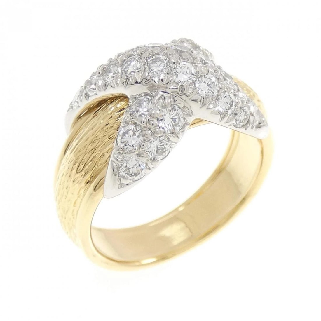 TIFFANY SCHLUMBERGER RING DIAMOND 750 YELLOW GOLD PLATINUM: Tiffany Schlumberger Ring Diamond 750 Yellow Gold Platinum Brand: Tiffany & Co. Type/Style: Ring Material: 750 Yellow Gold / Platinum 950, Main Stone Natural Color: YG, Size: US 6 Accessories: None